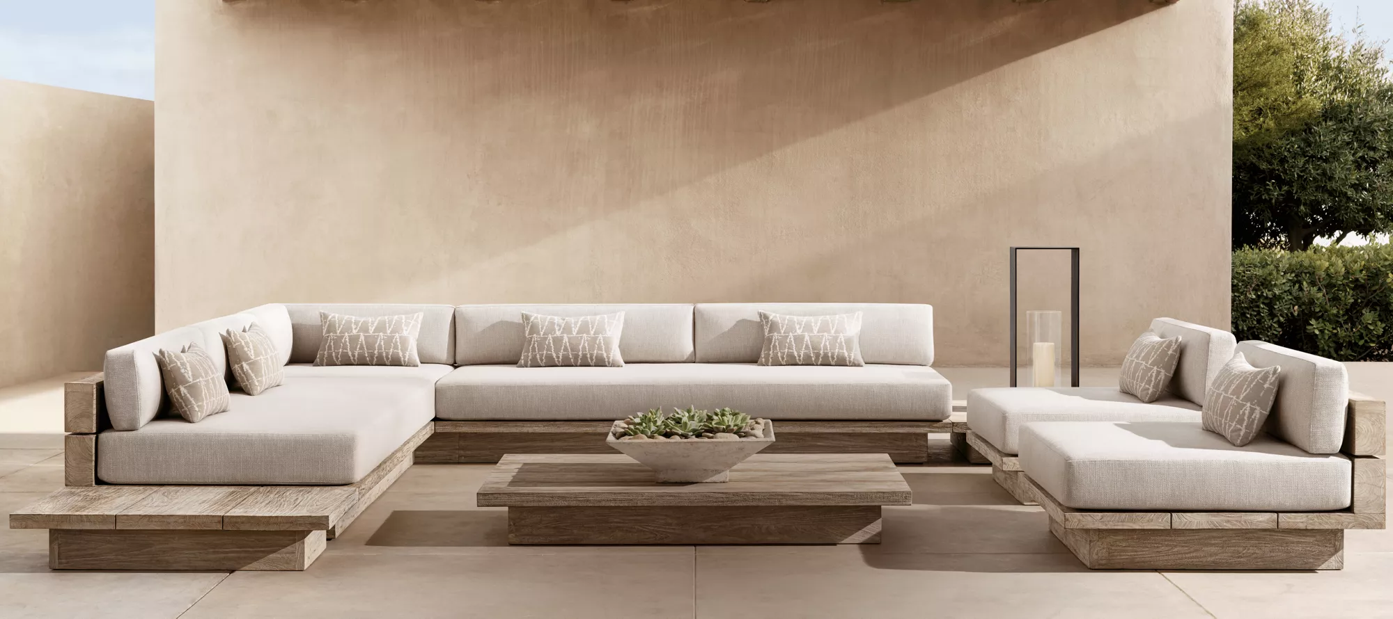 Luxury garden sectional sofa
