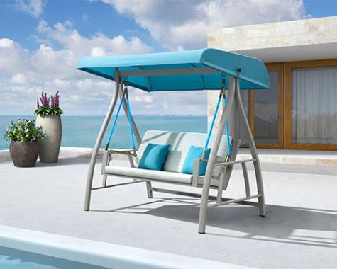 Columpio al aire libre con dosel